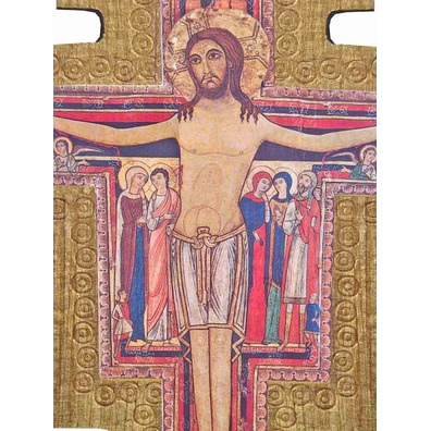 Cross of San Damiano of wood for table