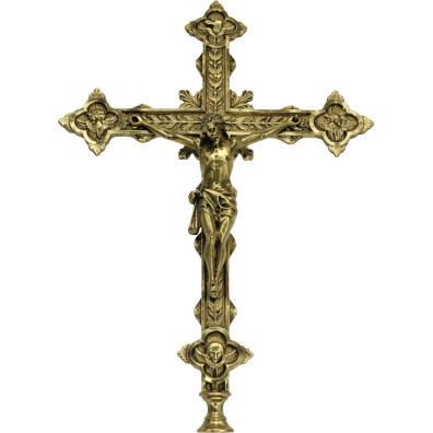 Bronze Processional Cross | Four Evangelists