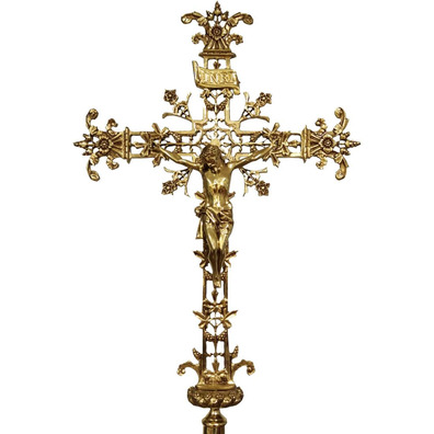 Bronze processional Cross | Catholic Church