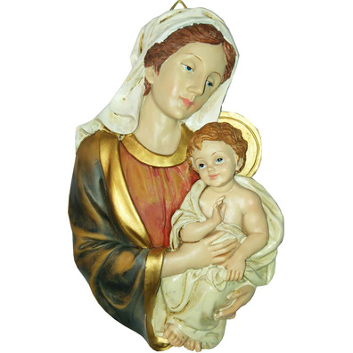 Relief painting - Virgin Mary with Child