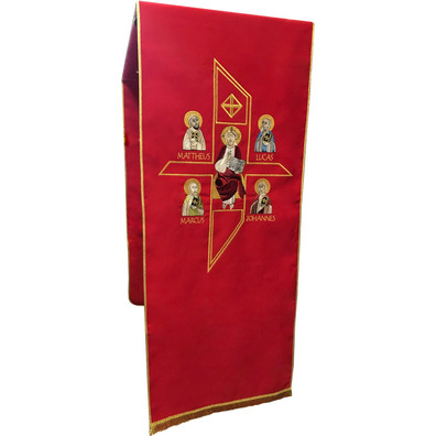 Altar Lectern Cloth | Byzantine Style embroidery red