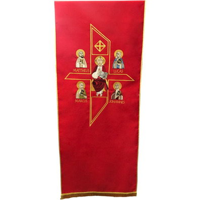 Altar Lectern Cloth | Byzantine Style embroidery red