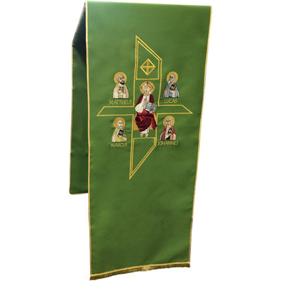 Altar Lectern Cloth | Byzantine Style embroidery green