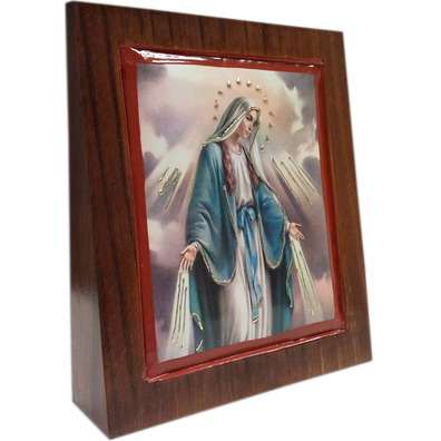 Picture of the Miraculous Virgin on a wooden wedge