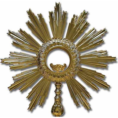 Baroque bronze monstrance