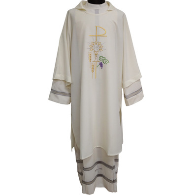 Dalmatic in polyester in the 4 liturgical beige colors