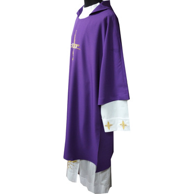 Dalmatic in the four liturgical colors purple