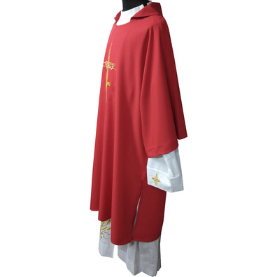 Dalmatic in the four liturgical colors red