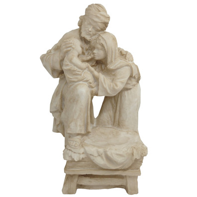 Alabaster Holy Family | Christmas figurine