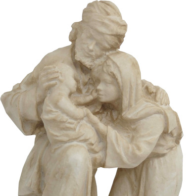 Alabaster Holy Family | Christmas figurine