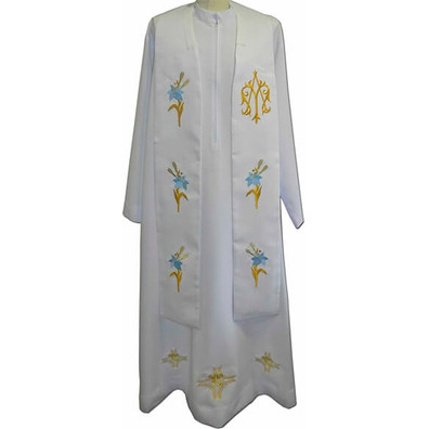 Polyester stolon with embroidered Marian insignia (AM)