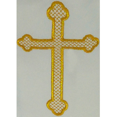 Stole with embroidered Cross | four colors white