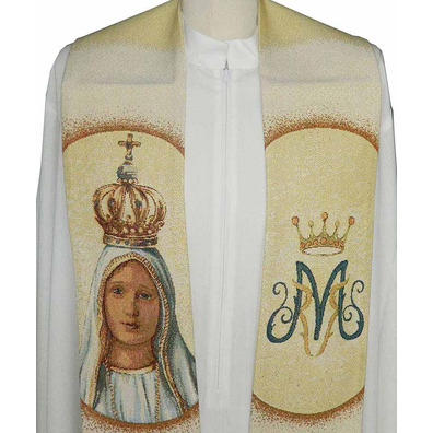 Marian stole with Our Lady of Fatima