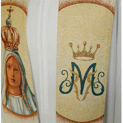 Marian stole with Our Lady of Fatima