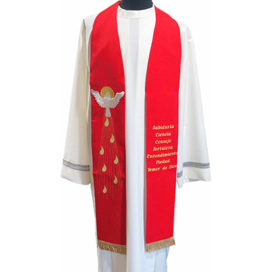 Embroidered stolon of the Holy Spirit