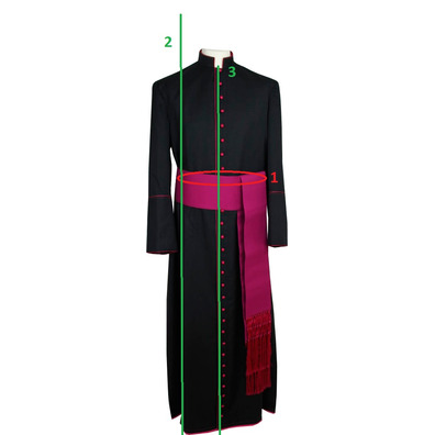 Sash for cassock fuchsia