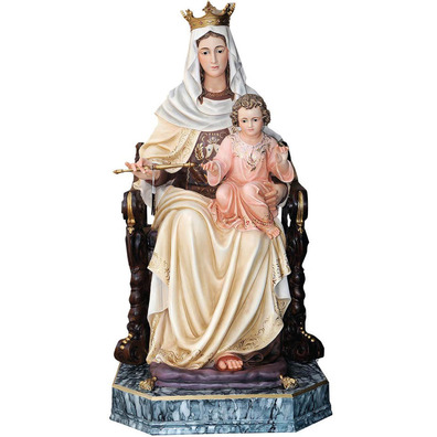 Seated Our Lady of Mt. Carmel with Baby Jesus