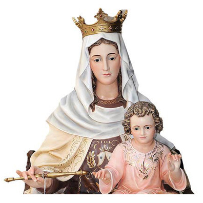 Seated Our Lady of Mt. Carmel with Baby Jesus