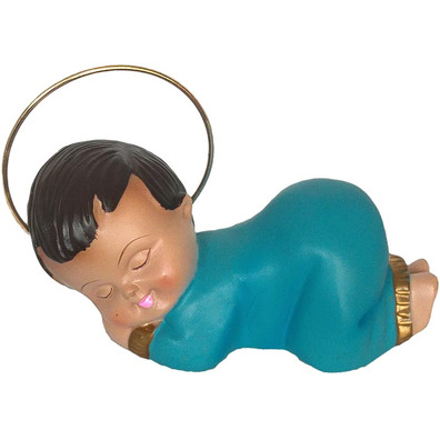 Baby Jesus sleeping - Blue marble