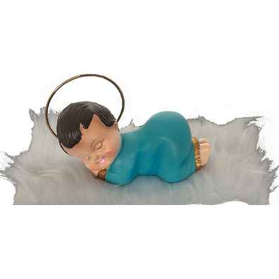 Baby Jesus sleeping - Blue marble