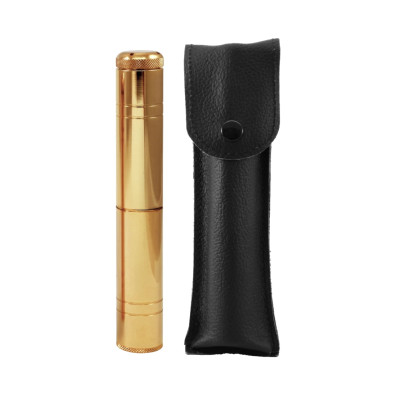 Aspergillum 17 cm. with case | Catholic Church golden color