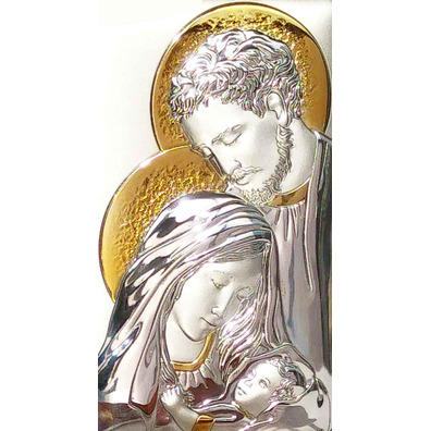 Silver icon 23.5 cm - Holy Family