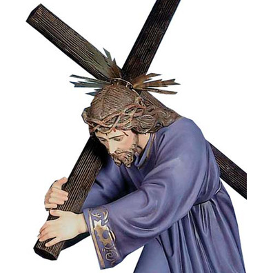 Jesus Nazareno with Cross and purple tunic