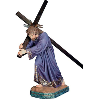 Jesus Nazareno with Cross and purple tunic