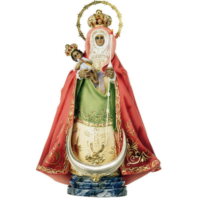 Virgin of Candelaria with crown and halo