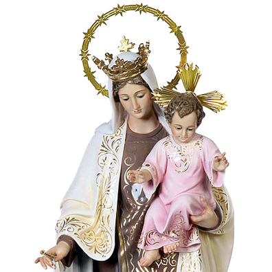 Our Lady of Mount Carmel with brown scapular