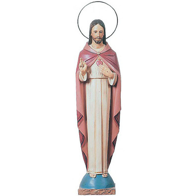 Sacred Heart of Jesus with arms across the chest