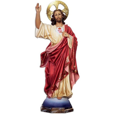 Sacred Heart of Jesus with arm raised