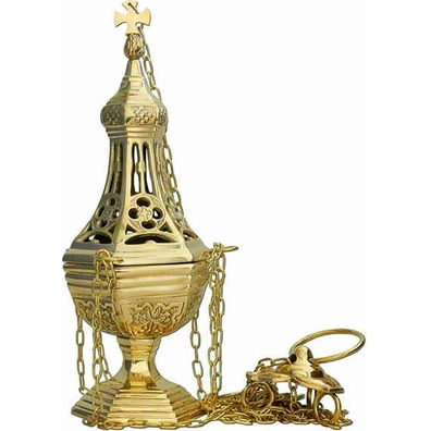 Gothic style metal censer | Spanish botafumeiro