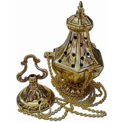 Bronze censer with circular base