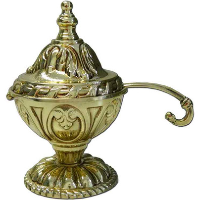 Set of censer, incense boat and spoons made of bronze