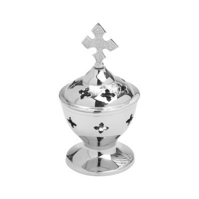 Home Censer | Catholic Church Metalware silver plated color