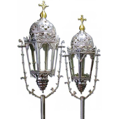 Metal processional lanterns