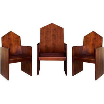 Cedar wood seat set