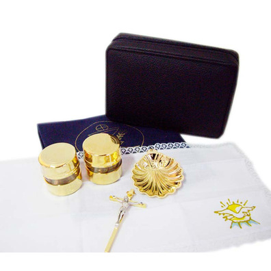 Baptismal set with gold plating