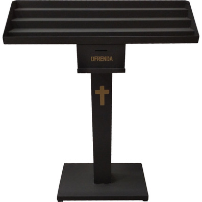 Wrought iron votive candle stand | Black color