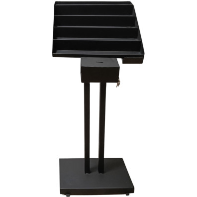 Wrought-iron votive stand for church | Black colour