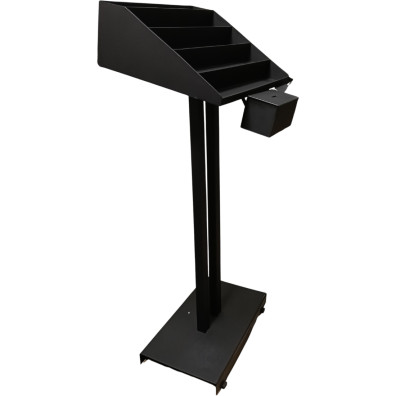 Wrought-iron votive stand for church | Black colour