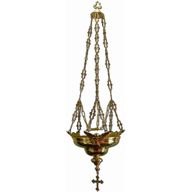 Hanging bronze lamp