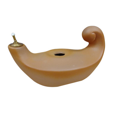 Terracotta lamp for liquid wax | 20cm