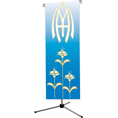 Marian exhibitor with Monogram and lilies