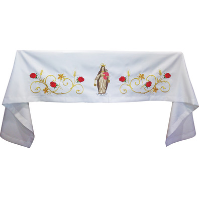 Tablecloth for Mass | Embroidery Virgin of Carmen