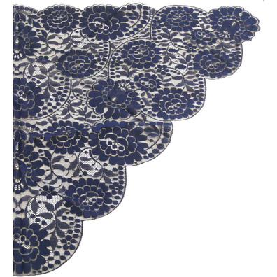 Spanish Easter Mantilla Veil | Navy Blue