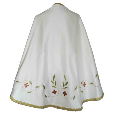 Satin mantle for figure of the Virgin Mary