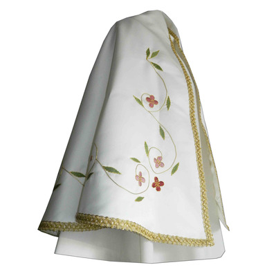 Satin mantle for figure of the Virgin Mary