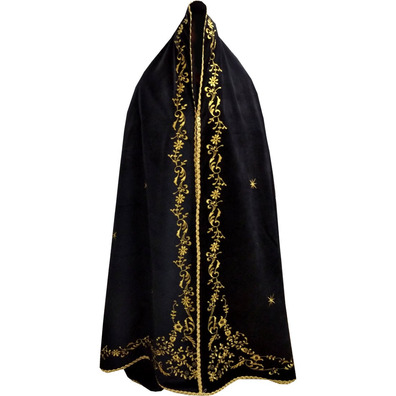 Mantle for Virgin of velvet with stars